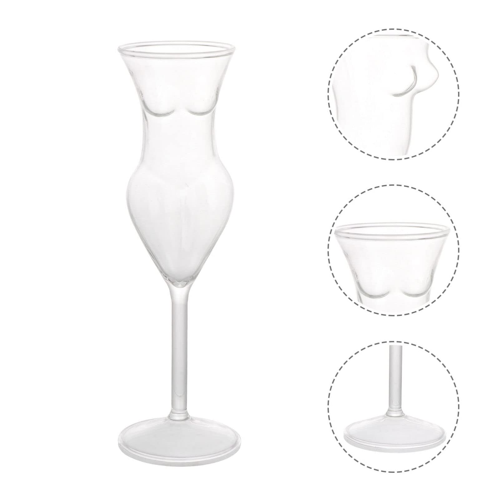 Novelty Champagne Goblet Wine Glasses Female Body Glasses for Home Restaurant Bar Party Decoration