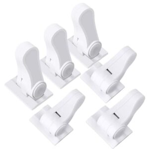 Childproof Door Lever Lock (6-Pack), Baby Proofing Door Handles Deter Toddler Pets from Opening Lever Doorknob or Getting Locked in Rooms - Child Safety - Easy Install Use