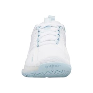 K-Swiss Women's Ultrashot 3 Tennis Shoe, White/Blue Glow, 9.5 M