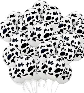 50 pcs cow balloons funny cow print balloons for children's party western cowboy theme for kids birthday party favor supplies decorations cowboy birthday balloons