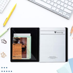 Planner Pad Insta Pockets, Front and Back Planner Pocket Combo, Personal Size, Clear Vinyl, 6 ½” x 8”