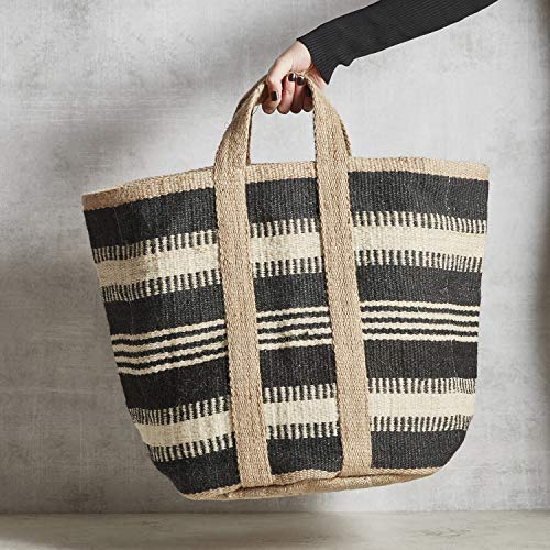 Santa Barbara Design Studio Basket Bag - Black with Ivory