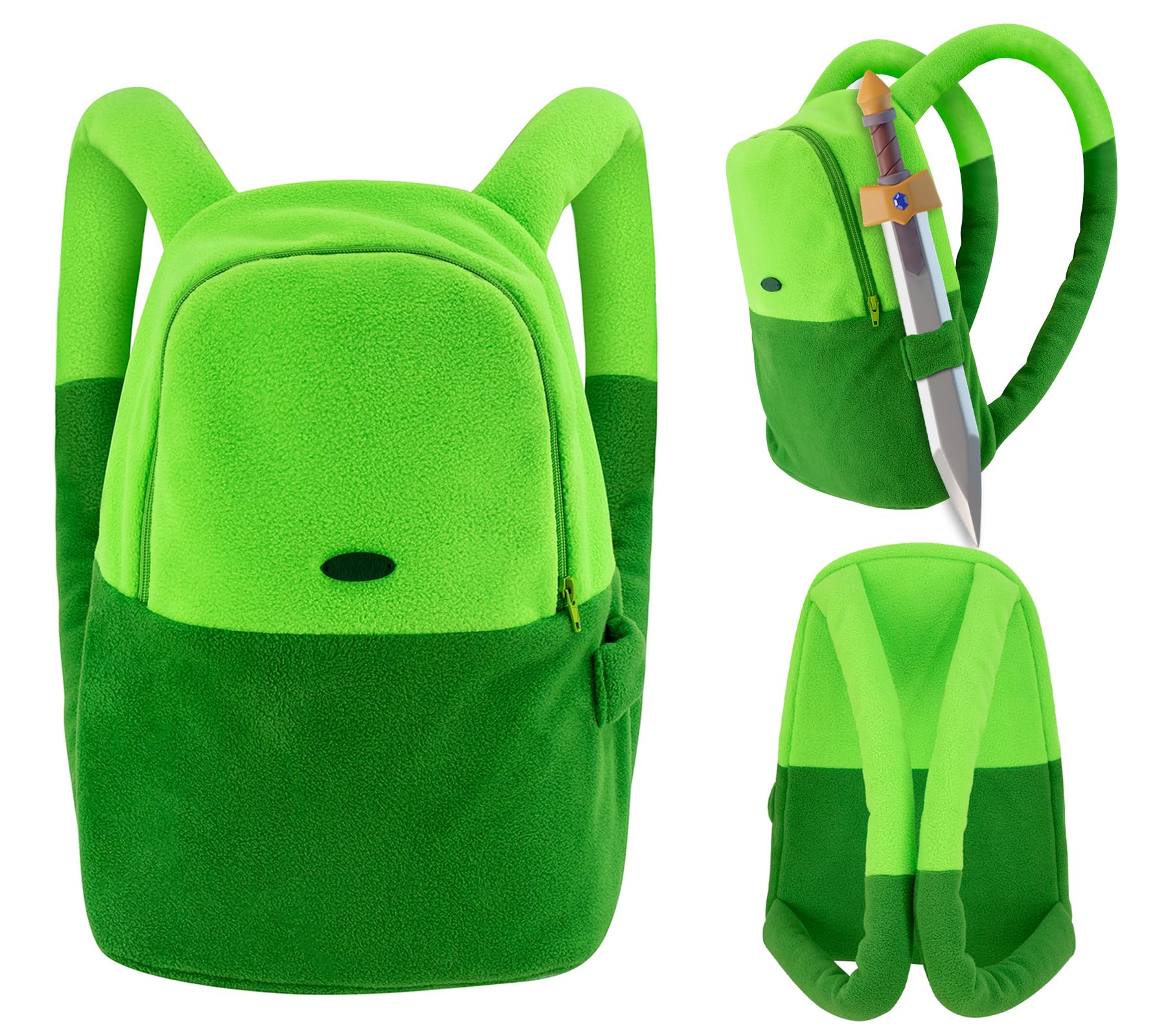 DAZCOS Green Bag Cosplay Anime Backpack Prop for Halloween Costume (Green)