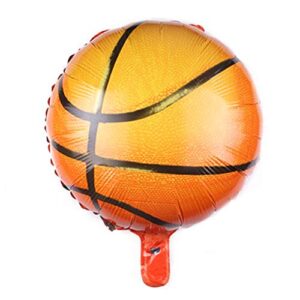 10pcs Basketball Balloons 18inch Basketball Birthday Decorations Aluminum Foil Sports Mylar Balloons Basketball Party Decorations Basketball Birthday Party Supplies