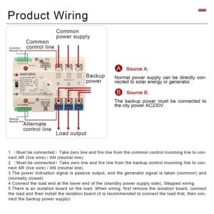 GAEYAELE on-Grid Photovolatic Power Automatic Transfer Switch Din Rail 4P 63A AC110V ATS PV Solar System Power Generator Transfer Switch Use (ATS-4P-63A-110VAC-Solar)