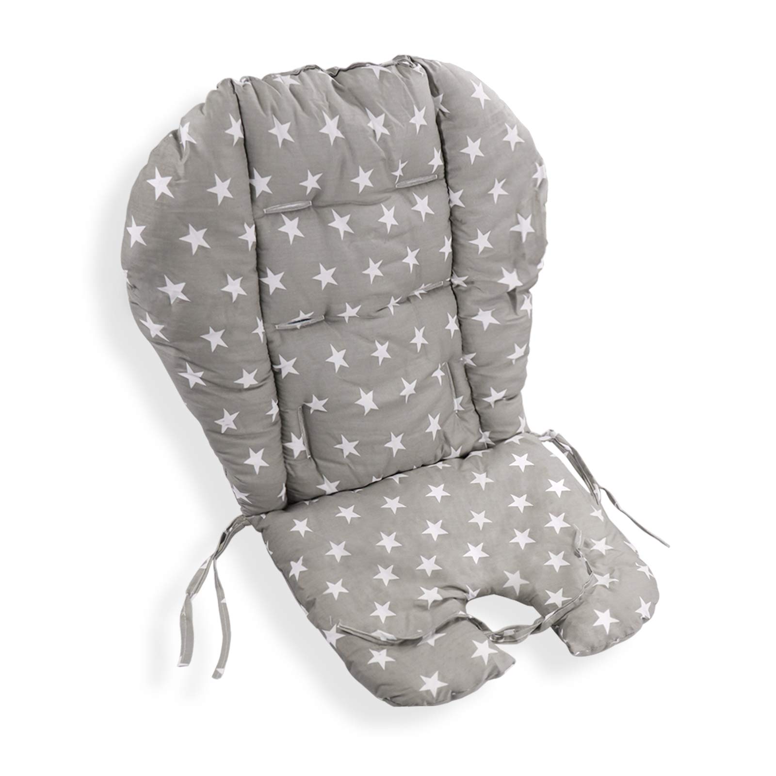 High Chair Cushion,High Chair Pad,Baby High Chair Seat Cushion Liner Mat Padding Cover Protection Pad for Baby Dining Chair(Gray Star)