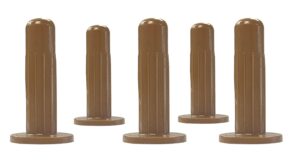 elegent upholstery 5/16" tan brown socket sleeve stem inserts 7/16" outside diameter - set of 5