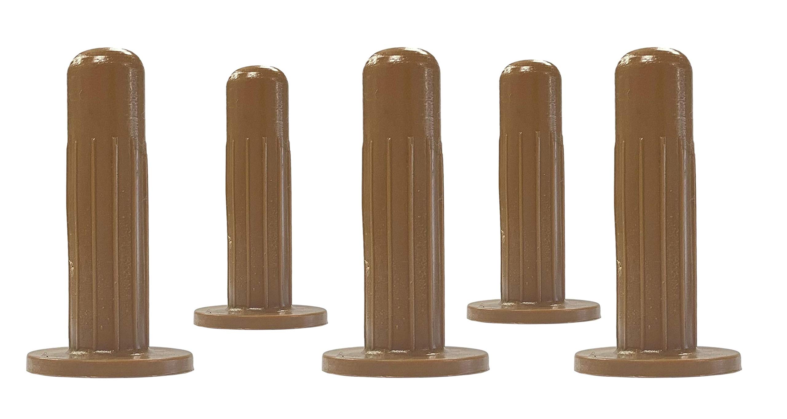 Elegent Upholstery 5/16" Tan Brown Socket Sleeve Stem Inserts 7/16" Outside Diameter - Set of 5