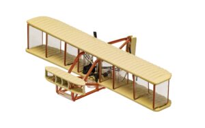 corgi diecast smithsonian collection 1903 wright flyer miniature scale display model aircraft cs91304, cream