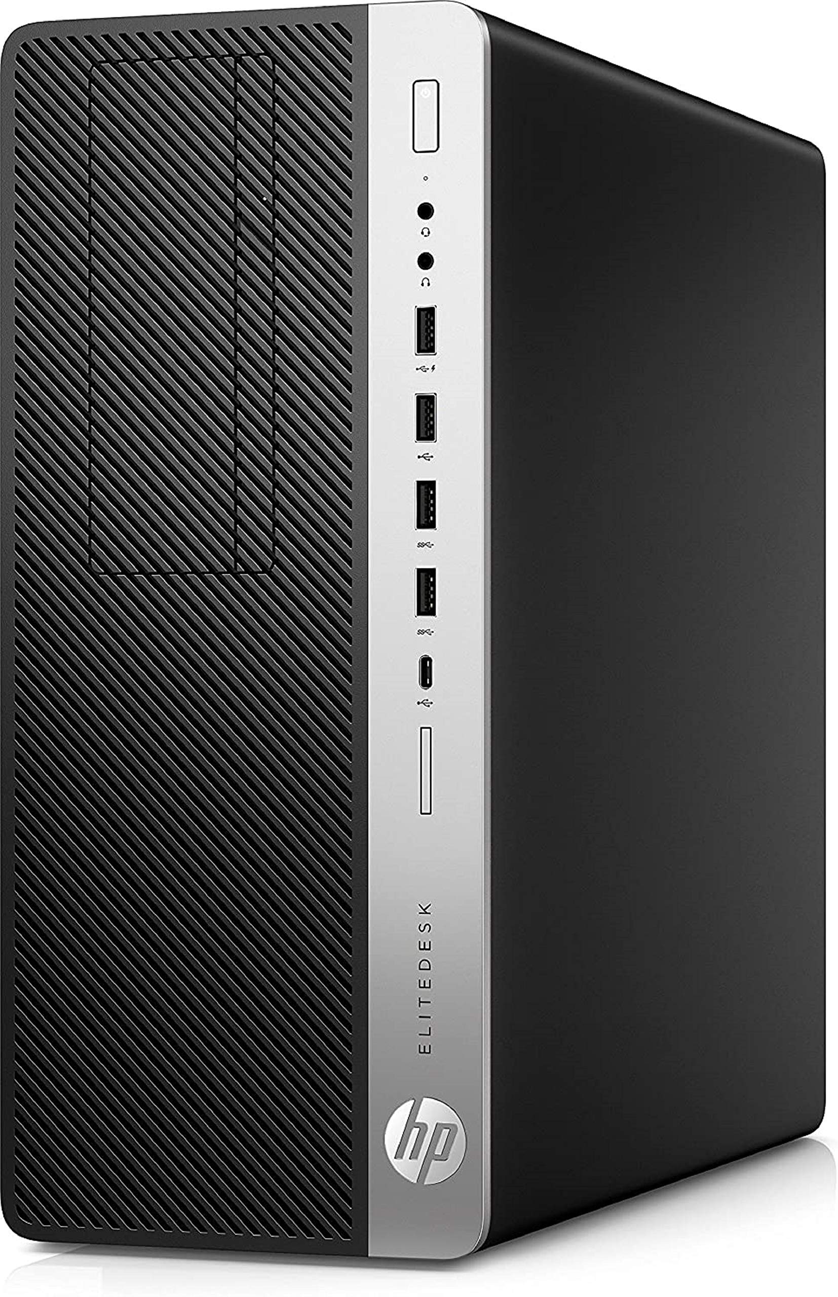 HP 800G3 Desktop Tower Computer, Intel Core i5 Quad Core, 16GB RAM, 500GB Solid State Drive, DVD, Wi-Fi, Windows 10 Pro, Wireless Keyboard, 1080p Webcam, New 23.6 Monitor (Renewed)