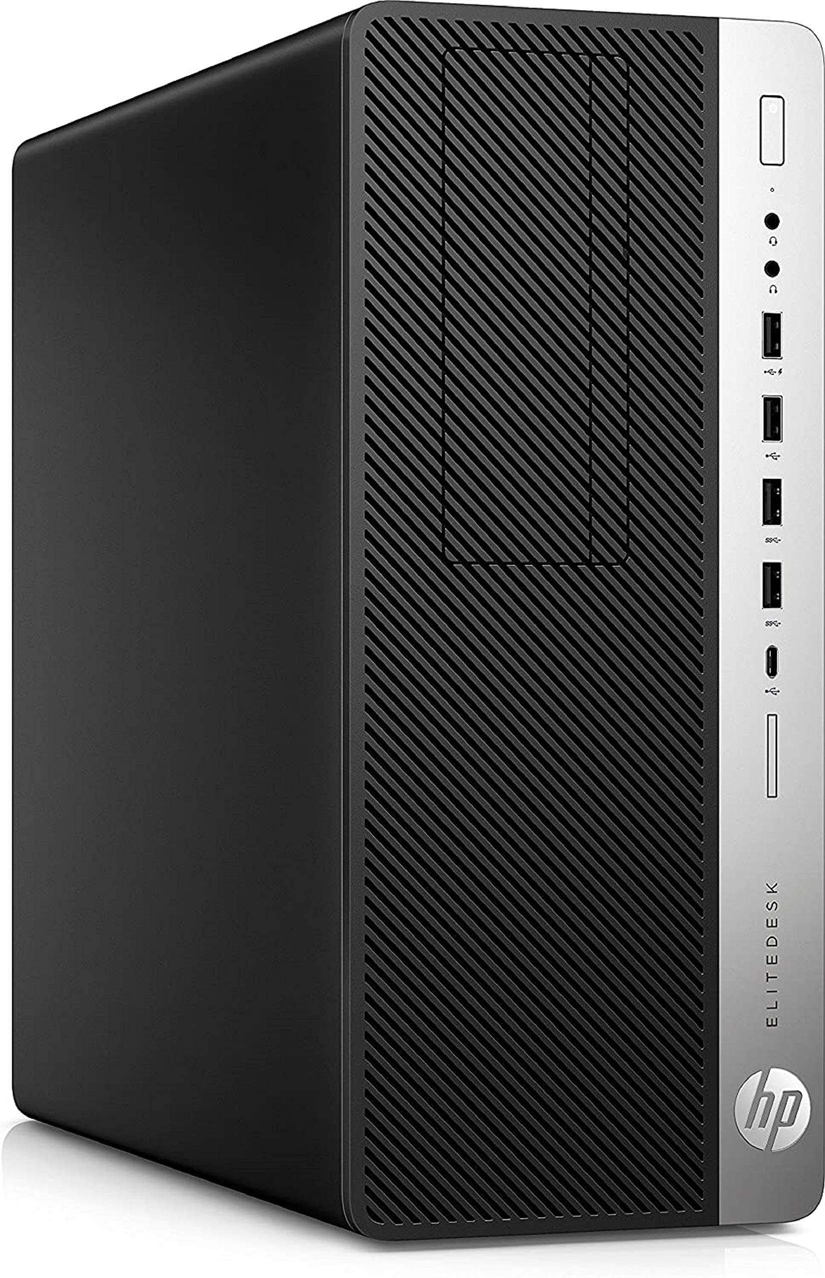 HP 800G3 Desktop Tower Computer, Intel Core i5 Quad Core, 16GB RAM, 500GB Solid State Drive, DVD, Wi-Fi, Windows 10 Pro, Wireless Keyboard, 1080p Webcam, New 23.6 Monitor (Renewed)