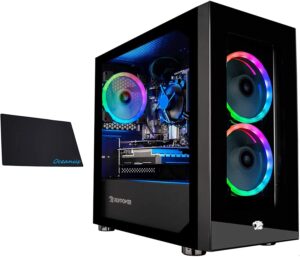 ibuypower gaming pc computer mini desktop (amd ryzen 3 3100 3.6ghz, amd radeon rx 550 2gb, 8gb ddr4 ram, 240gb ssd,wifi ready, windows 10 home) w/od mouse pad