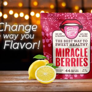 Miracle Berries by Snozzberry Farm | 44 berry halves | Freeze-dried, Grown in the USA | Turn Sour Sweet | Best Value In The Marketplace