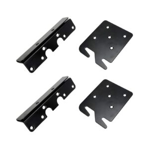 geesatis 2 set bed adapter conversion kit heavy duty bed frame brackets adapter bed rail hook plates bolt-on to hook-on conversion, with mounting screws