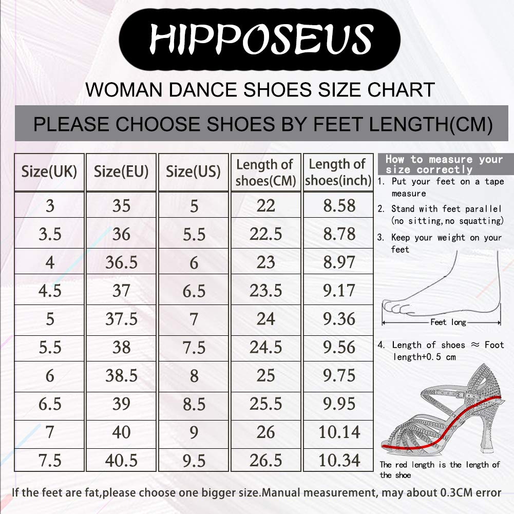 HIPPOSEUS Women's Sequins Latin Dance Shoes Silver Closed Toe Ballroom Salsa Dance Shoes for Wedding Party, 8.5 B(M) US