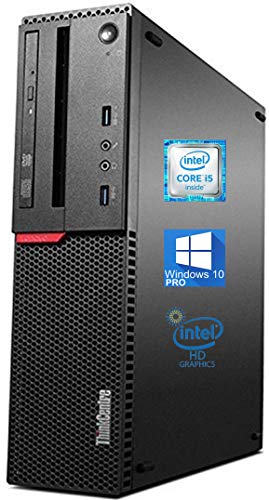 Lenovo ThinkCentre M900 SFF Desktop Computer, Intel Core i5-6500 Upto 3.6GHz, 32GB RAM, 256GB SSD, 4K 2-Monitor Support DisplayPort, HDMI, DVD-RW, AC Wi-Fi, Bluetooth - Windows 10 Pro (Renewed)