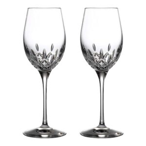 waterford crystal lismore essence white wine, set of 2
