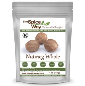 the spice way nutmeg whole - (4 oz)