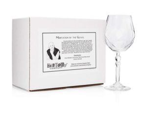 history company luigi veronelli “crafted in italy” meditation wine glass (gift box exclusive)