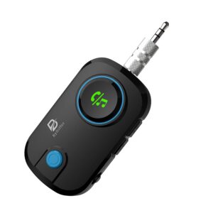 bydiffer dual link bluetooth 5.0 audio transmitter receiver sharing for up 2 headphones, 3 in 1 aptx low latency wireless adapter splitter for tv airplane car home stereo system