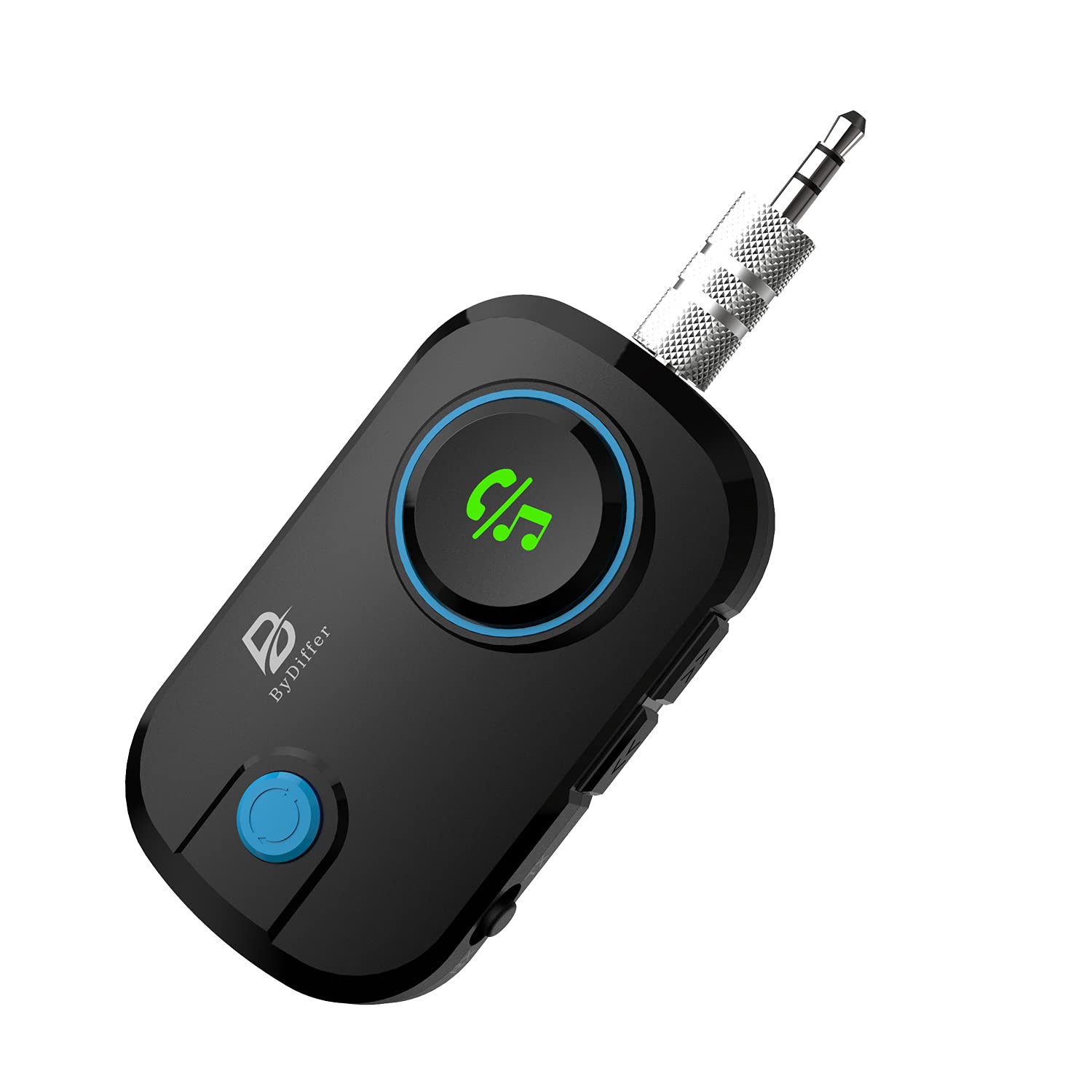 ByDiffer Dual Link Bluetooth 5.0 Audio Transmitter Receiver Sharing for up 2 Headphones, 3 in 1 Aptx Low Latency Wireless Adapter Splitter for TV Airplane Car Home Stereo System