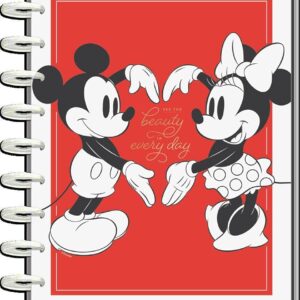 The Happy Planner Classic Sized Undated 12 Month - Disney Mickey & Minnie Mouse Everyday Beauty - Undated - Vertical Layout - Weekly & Monthly Disc Bound Pages - 7" x 9.25"