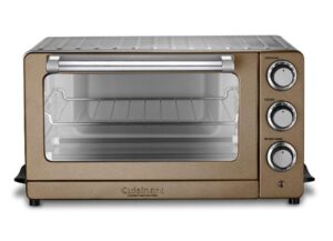 cuisinart tob-60n1cs convection toaster oven broiler, 19.1"(l) x 15.5"(w) x 9.8"(h), copper stainless steel (renewed)