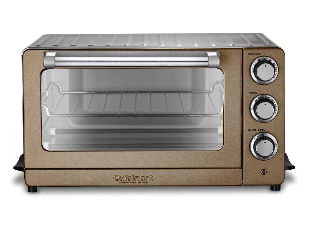 Cuisinart TOB-60N1CS Convection Toaster Oven Broiler, 19.1"(L) x 15.5"(W) x 9.8"(H), Copper Stainless Steel (Renewed)