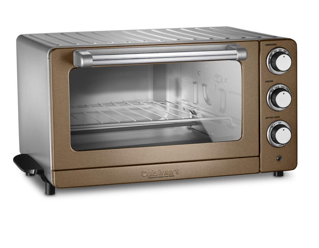 Cuisinart TOB-60N1CS Convection Toaster Oven Broiler, 19.1"(L) x 15.5"(W) x 9.8"(H), Copper Stainless Steel (Renewed)