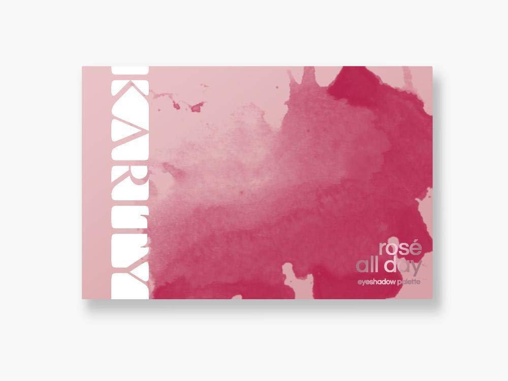 Karity 15 Rosé All Day Highly Pigmented Professional Bubbly Eyeshadow Palette - Everyday Makeup Shadow Palette with Intense Pigment