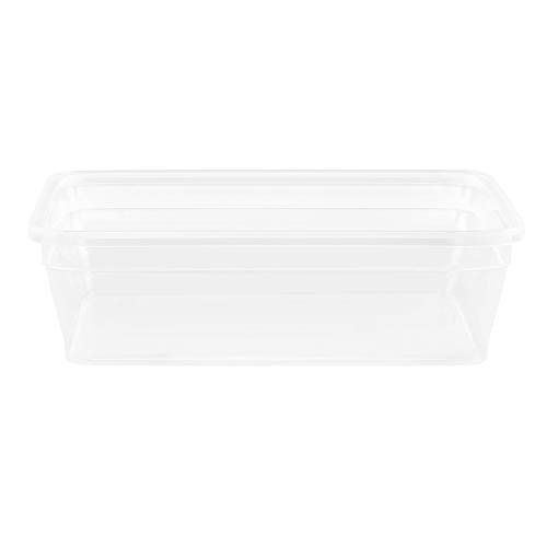 Snapware Total Solution 6-Pc Plastic Food Storage Containers Set with Lids, 8.5-Cup Rectangle Meal Prep Container, Non-Toxic, BPA-Free with 4 Locking Tabs, Microwave, Dishwasher, and Freezer Safe