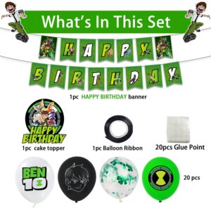 Movie Party Supplies Birthday, Movie Birthday Party Supplies Set Includes Happy Birthday Banner, Movie Cake Toppers, Birthday Balloons for Kids Birthday Decorations