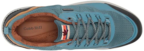 Cobb Hill Women's Skylar Mesh Lace Walking Shoe, Teal Waterproof, 7