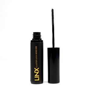 LINX Lash Glue Segmented DIY False Eyelash Cluster Adhesive Latex-Free Mirco Mascara Wand (Black)
