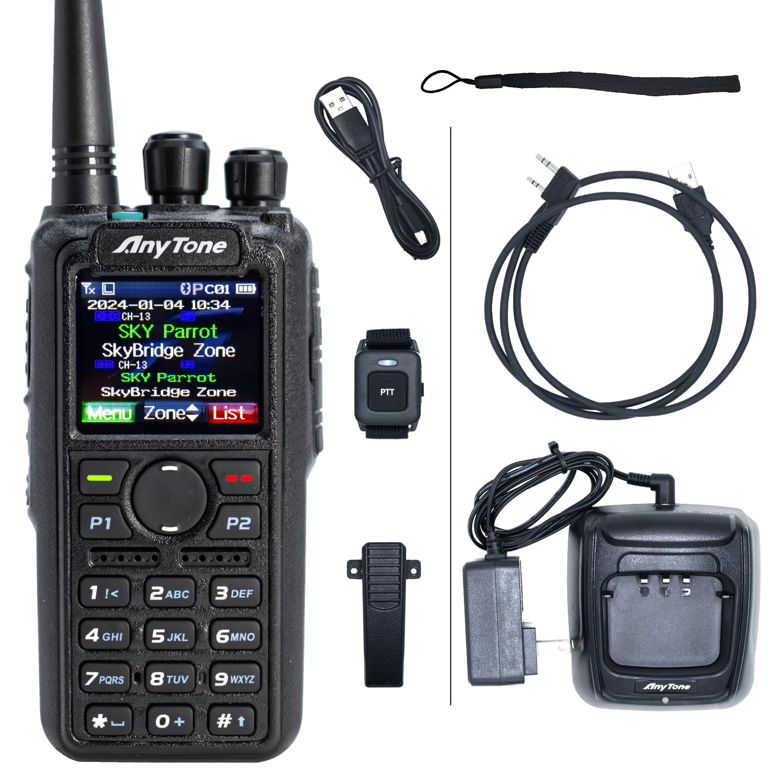 AnyTone AT-D878UVII Plus – Dual Band DMR/Analog 7W VHF, 6W UHF – w/Free $97 Training Course – Bluetooth PTT - Digital/Analog APRS RX & TX - 500K Contacts Plus Great Support from BridgeCom!