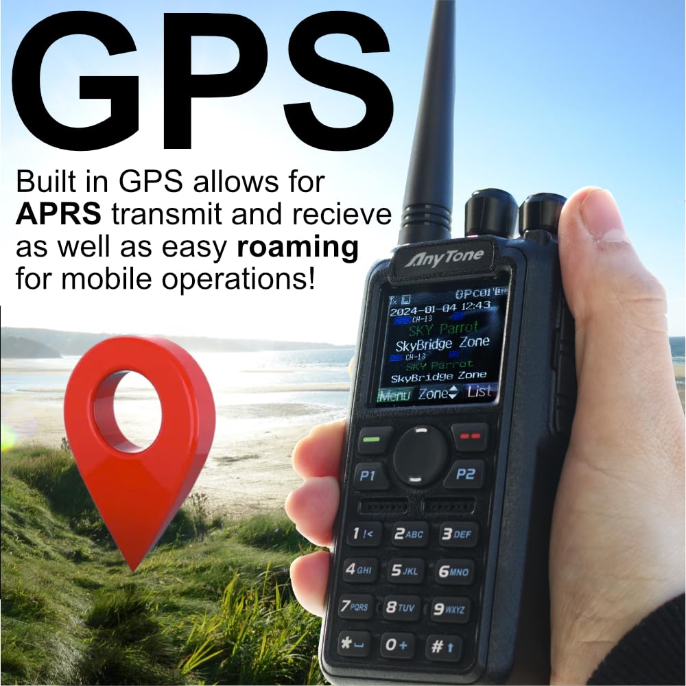 AnyTone AT-D878UVII Plus – Dual Band DMR/Analog 7W VHF, 6W UHF – w/Free $97 Training Course – Bluetooth PTT - Digital/Analog APRS RX & TX - 500K Contacts Plus Great Support from BridgeCom!