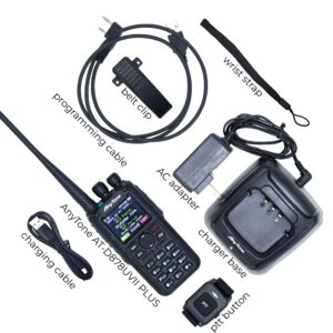 AnyTone AT-D878UVII Plus – Dual Band DMR/Analog 7W VHF, 6W UHF – w/Free $97 Training Course – Bluetooth PTT - Digital/Analog APRS RX & TX - 500K Contacts Plus Great Support from BridgeCom!