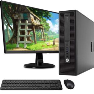 HP 800 G2 SFF Computer Desktop PC, Intel Core i5-6500 3.2GHz Processor, 32GB Ram, 1TB SSD, Wireless Keyboard & Mouse, WiFi | Bluetooth, New HP 23.8 LCD Monitor, Windows 10 Pro (Renewed)