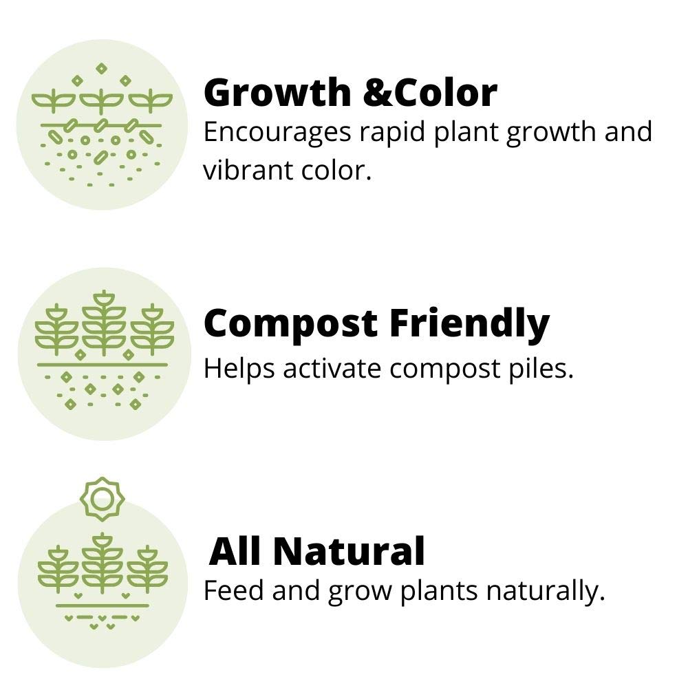 Earth Science – Natural Blood Meal Plant Food – Feed & Grow Plants Naturally – Activate Compost Piles – Vibrant Color –More Blooms and Bigger Harvests 4lb