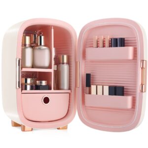 iker 12l mini fridge for skincare, makeup - portable makeup fridge for bedroom, office