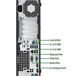 HP 800 G2 SFF Computer Desktop PC, Intel Core i5-6500 3.2GHz Processor, 16GB Ram, 512GB M.2 SSD, Wireless Keyboard & Mouse, WiFi | Bluetooth, HP Dual 23.8 LCD Monitor, Windows 10 Pro (Renewed)