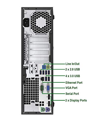 HP 800 G2 SFF Computer Desktop PC, Intel Core i5-6500 3.2GHz Processor, 16GB Ram, 512GB M.2 SSD, Wireless Keyboard & Mouse, WiFi | Bluetooth, HP Dual 23.8 LCD Monitor, Windows 10 Pro (Renewed)