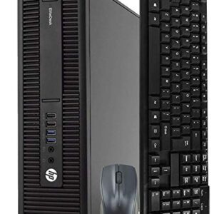 HP 800 G2 SFF Computer Desktop PC, Intel Core i5-6500 3.2GHz Processor, 16GB Ram, 512GB M.2 SSD, Wireless Keyboard & Mouse, WiFi | Bluetooth, HP Dual 23.8 LCD Monitor, Windows 10 Pro (Renewed)