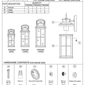 Progress Lighting Williamston Collection 1-Light Clear Glass Antique Bronze Farmhouse Outdoor Small Wall Lantern Light, 12.00x5.00x6.00