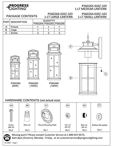 Progress Lighting Williamston Collection 1-Light Clear Glass Antique Bronze Farmhouse Outdoor Small Wall Lantern Light, 12.00x5.00x6.00