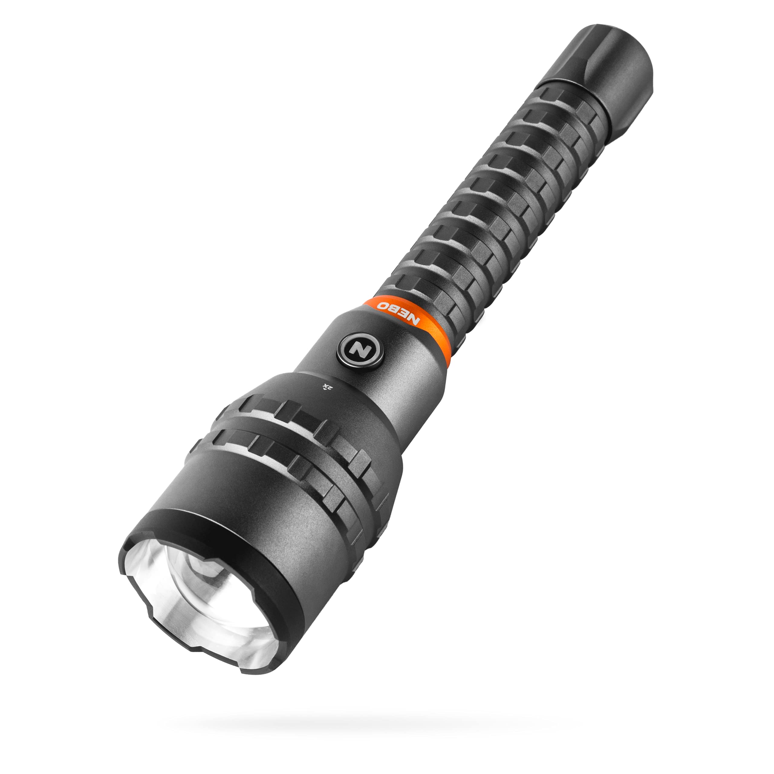 NEBO 12000 Rechargeable Flashlight with 2x Zoom, 5 Light Modes, Waterproof (IP67), and Power Bank, Bright Flashlight for Everday Carry, Hunting, Camping