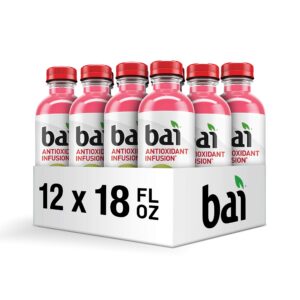 Bai Kupang Strawberry Kiwi, Antioxidant Infused Beverage, 18 fl oz bottle (Pack of 12)