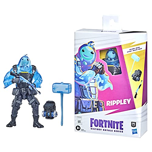 FORTNITE Hasbro Victory Royale Series Rippley Collectible Action Figure with Accessories - Ages 8 and Up, 6-inch