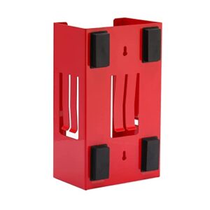 Mayouko Magnetic Glove Dispenser Holder, Red Glove Box Holder Wall Mount for Tissues, Disposal Gloves, Wipes, Tool Cart Accessory, 8LBS