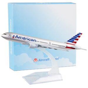 busyflies model airplane 1:400 scale die-cast planes model alloy american airlines b777 metal aircraft model plane model for birthday gifts